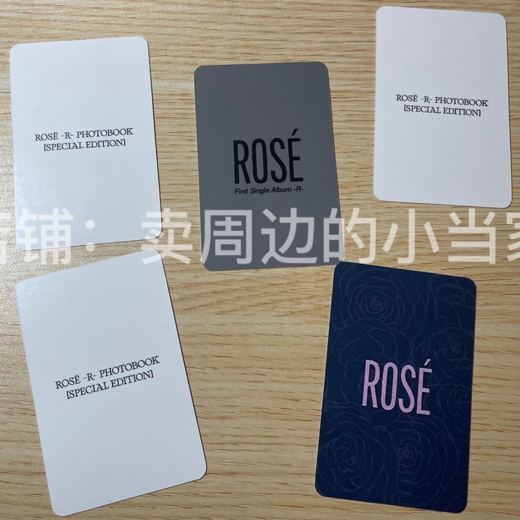 Bộ Thẻ Hình blackpink rose solo Phong Cách Cùng Một Phong Cách Park Chae Young Card Olioi Hold Face Thịnh Hành Hoa Hồng