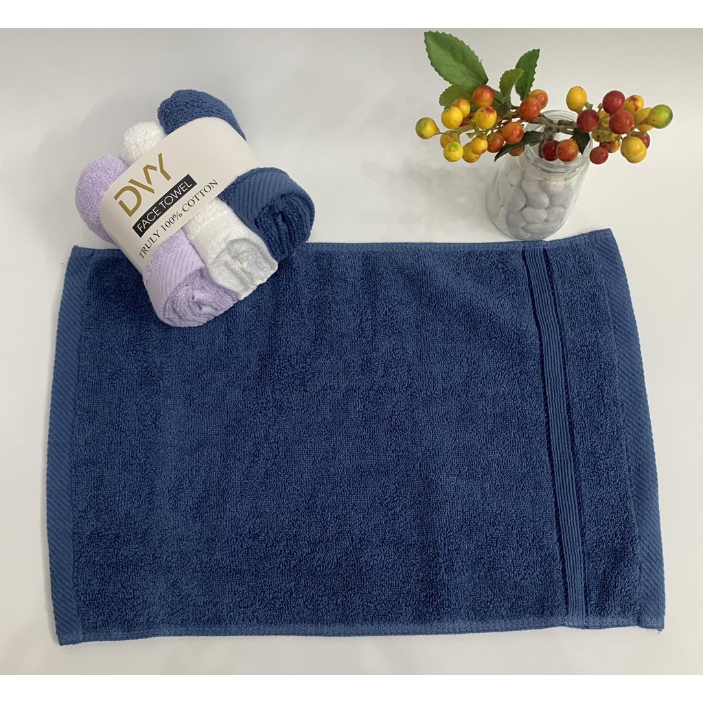 Khăn Mặt 100% Cotton , Dày Dặn, Mềm Mại, Thấm Hút Tốt, HM
