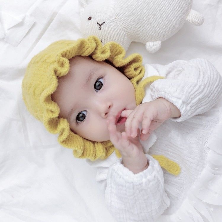 Babyfair. Mũ Bò Cho Bé Dệt Kim Mềm Mại Thân Thiện Với Làn Da Phong Cách Dễ Thương Co Giãn Thoáng Khí Mùa Đông Từ 3 Đến 24 Tháng