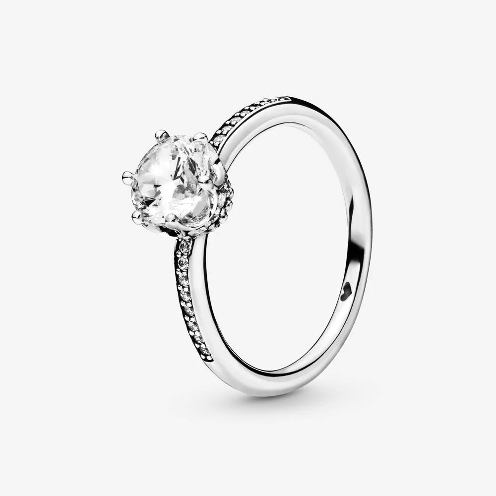 Nhẫn bạc nữ CDE Sparkling Crown Silver Ring CDE8052SV