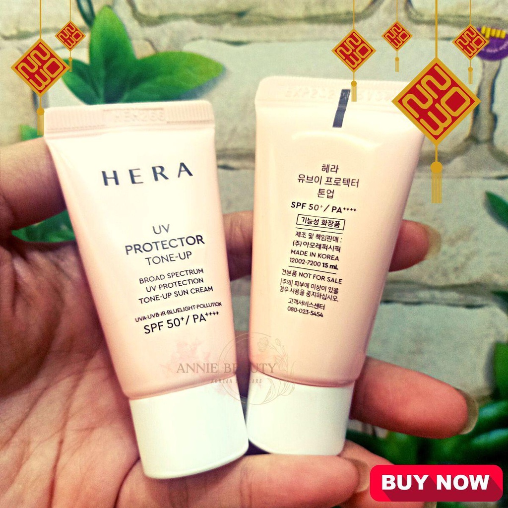 Kem chống nắng nâng tone HERA chống nắng, bụi mịn mạnh mẽ và dưỡng trắng da mặt UV PROTECTOR TONE-UP SPF50+ / PA++++
