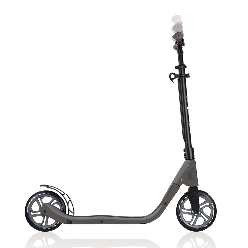 Xe trượt scooter 2 bánh GLOBBER ONE NL 205 cho thiếu niên và người lớn - Đen/Xám