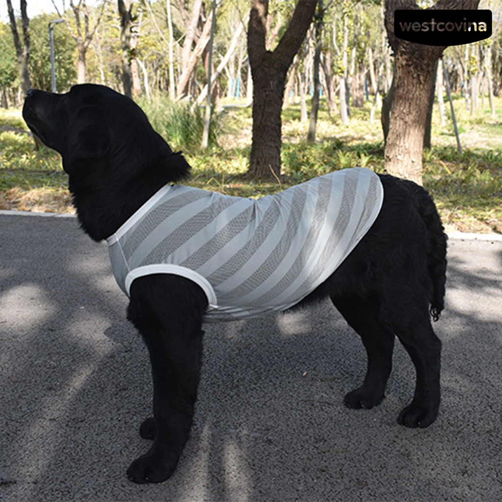 [COD]♘Áo Thun Thể Thao Dạng Lưới Thoáng Khí Cổ Tròn Dành Cho Cún Cưng