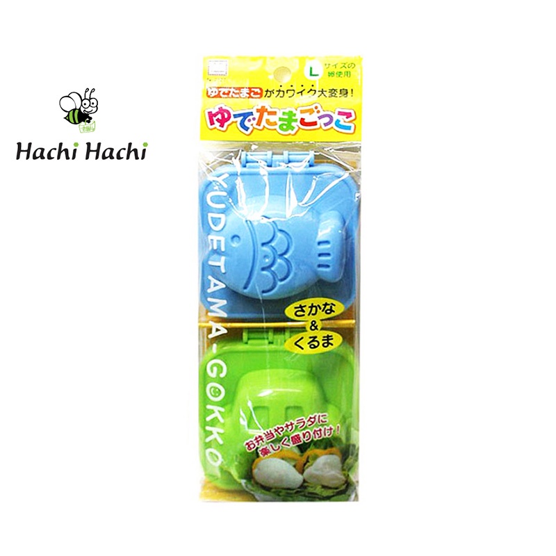 Khuôn tạo hình trứng luộc Kokubo 2 cái (Hình cá và ô tô) - Hachi Hachi Japan Shop