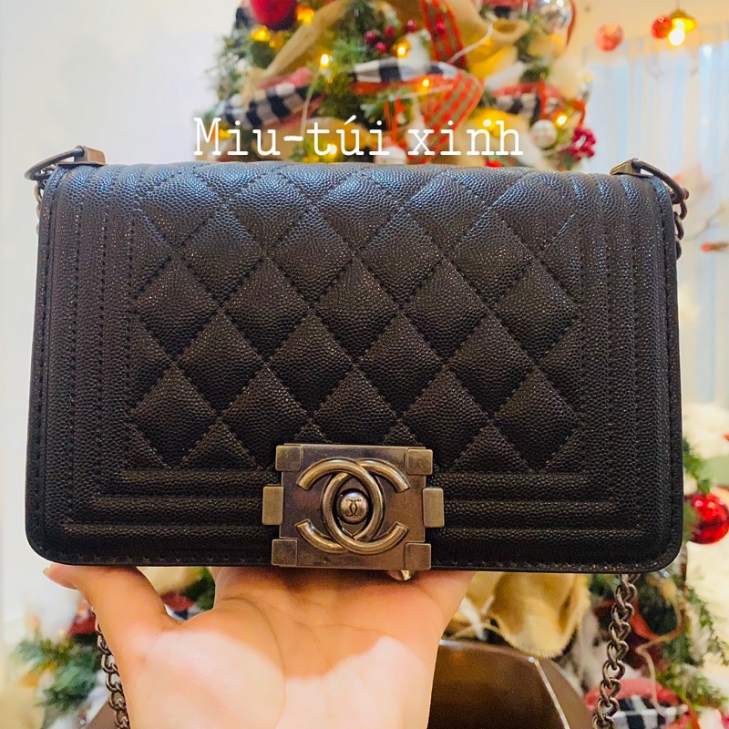 Túi Nữ Thời Trang Đeo Chéo Size 20cm Chanel Boy Vip Fullbox