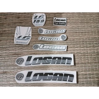 Bộ tem dán xe đạp hiệu Logan new