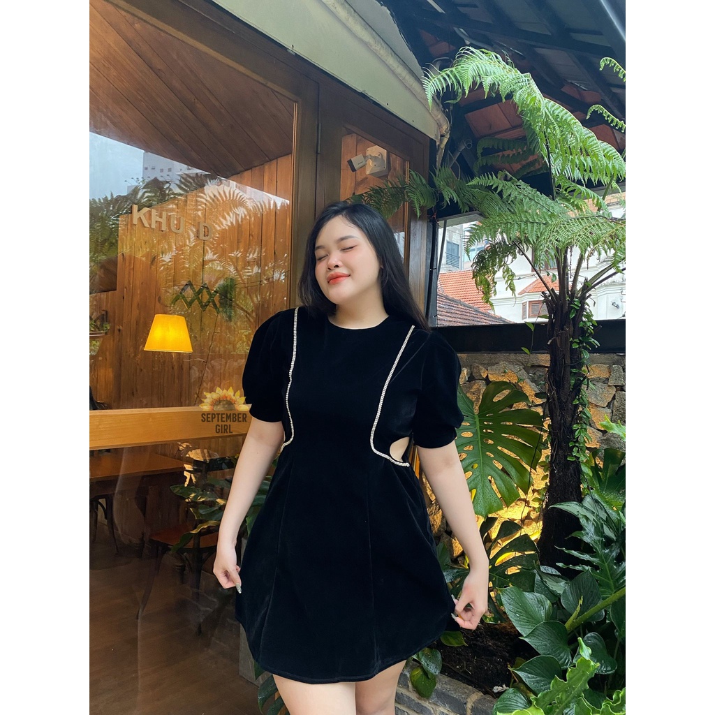 (SIZE L - XL) S001 - BLING DRESS VÁY ĐÍNH CƯỜM SƯỜN