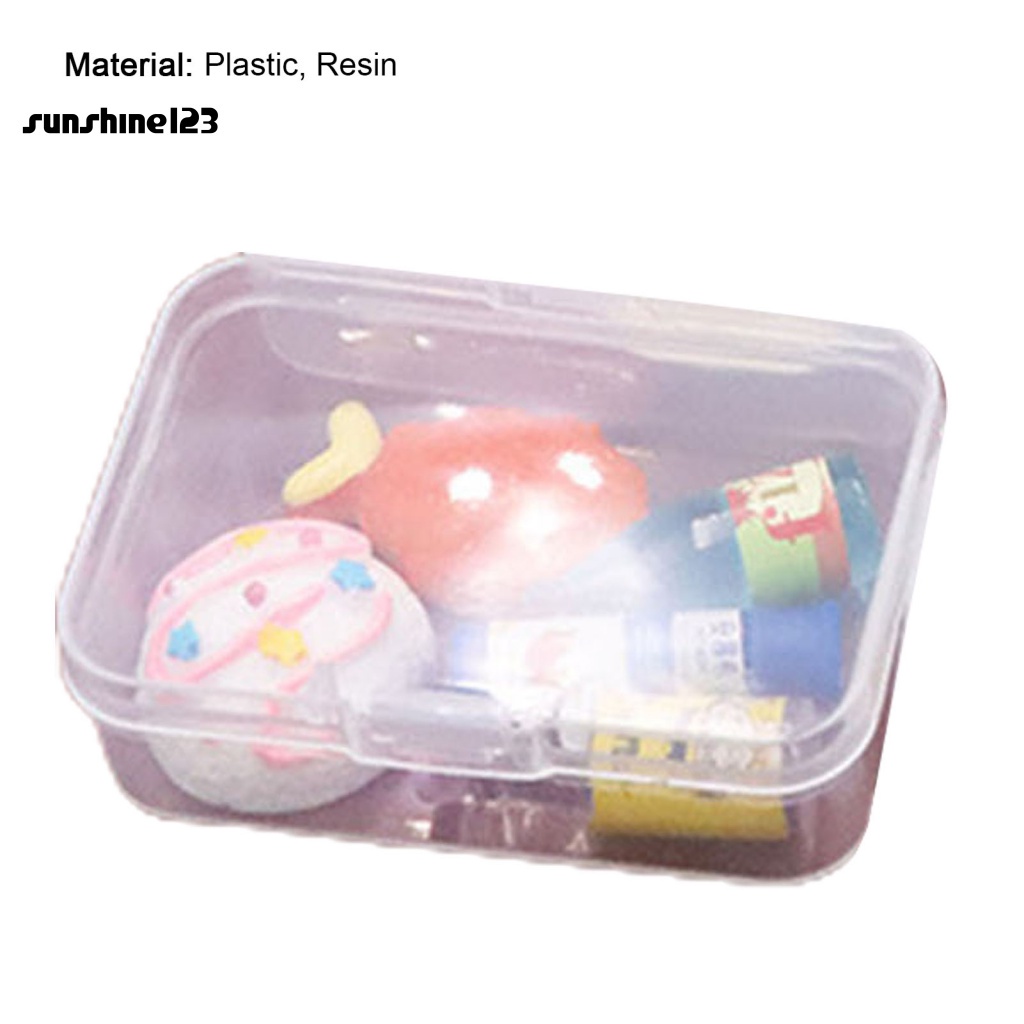 Mô Hình Thức Ăn Siêu Thị Mini Trang Trí Nhà Búp Bê Vận Chuyển123>