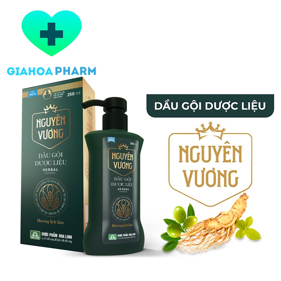 Dầu gội dược liệu Nguyên Vương cho Nam hương gỗ hỗ trợ mọc tóc, giảm g