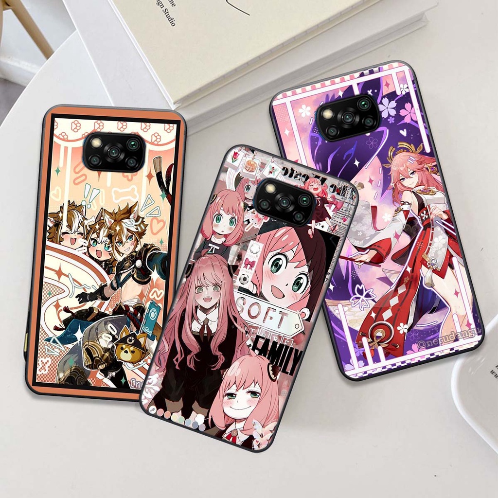 Ốp Xiaomi Poco X3 / Poco X3 Pro bộ hình anime siêu cute, siêu đáng yêu