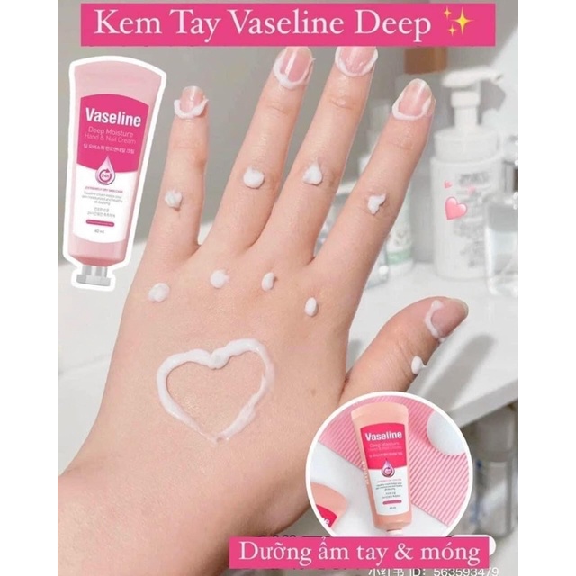 Kem Dưỡng Da Tay và Móng Tay Vaseline Deep Moisture Hand & Nail Cream