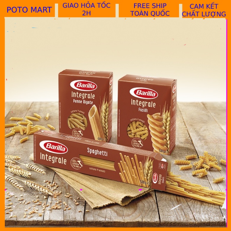 Mì Nguyên cám sợi ống hiệu barilla INTEGRALE BARILLA 500G - 100% GRAND ITALIA