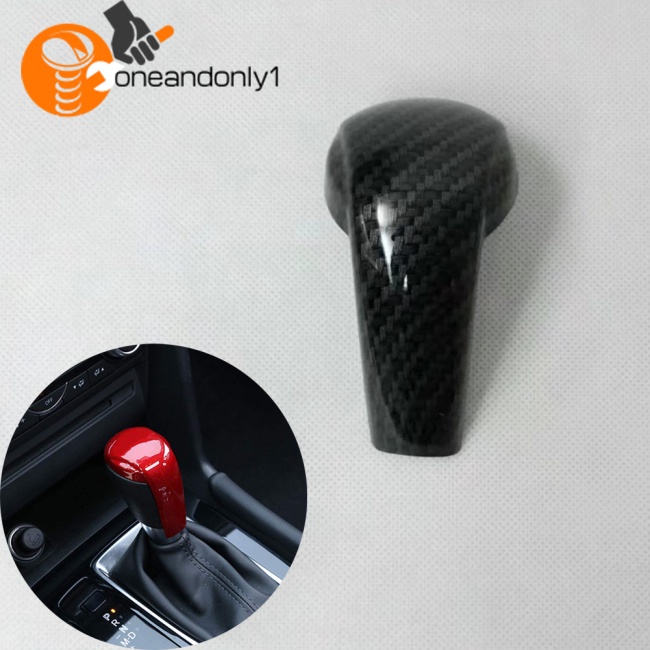 Vỏ Bọc Núm Gạt Cần Số Xe Hơi Mazda 2 3 6 CX-3 CX-5 Bằng Sợi Carbon