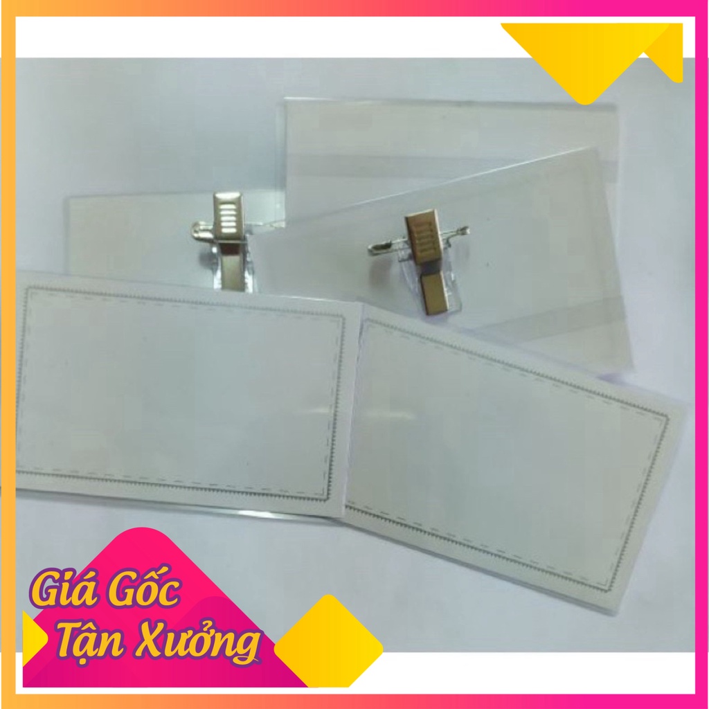Combo 10 Thẻ Cài Ngực Sakura Nhựa Cao Cấp 9cm x 5,5cm