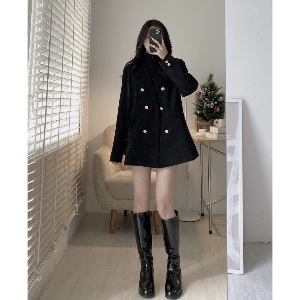 Áo blazer 6 khuy nữ sang trọng cá tính