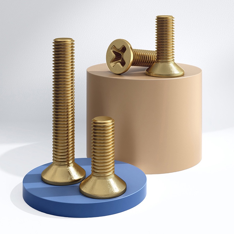 Đồng Thau Vít Đầu Chìm Chữ Thập Vít Máy Đầu Phẳng Chữ Thập M2 M2.5 M3 M4