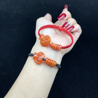 Vòng Tay đá Hồ Ly mix Ngũ Điếu cho mệnh hỏa, mệnh thổ- PTGems