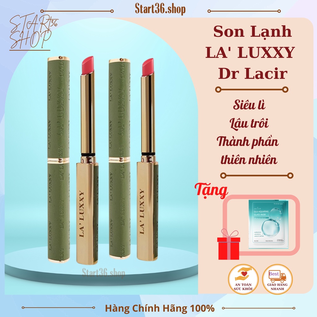 Son Dr Lacir Son lạnh La'Luxxy chính hãng, son lì, bền màu, lâu trôi, không khô