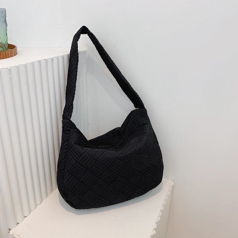 Túi Xách Đeo Vai Bằng nylon Sức Chứa Lớn Màu Trơn Thời Trang Hong Kong Cao Cấp Cho Nữ