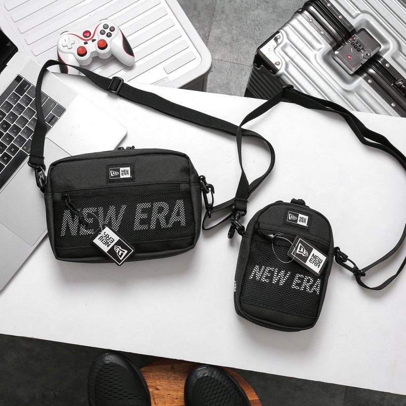 Túi đeo chéo New Era Túi Messenger Nam Nữ Chống Nước Nắp Gập Đựng Vừa Ipad Mini Bảo Hành Trọn Đời Khóa Kéo Đường May