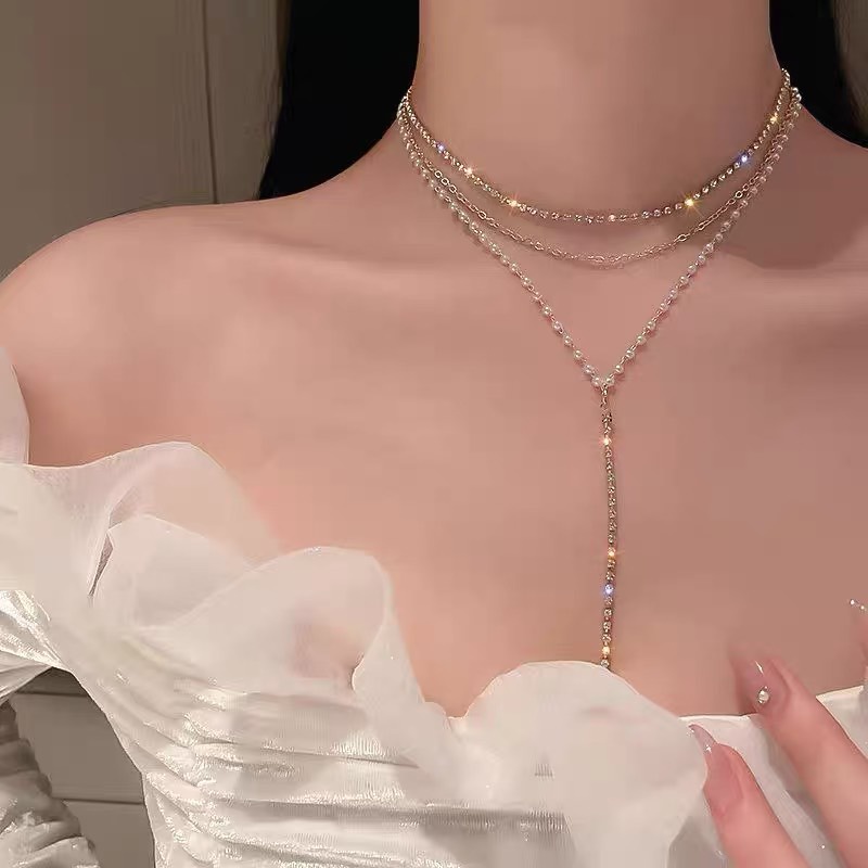 Choker đá  siêu xinh phụ kiện thời trang,Dây chuyền nữ, chocker đính đá dự tiệc sang chảnh,