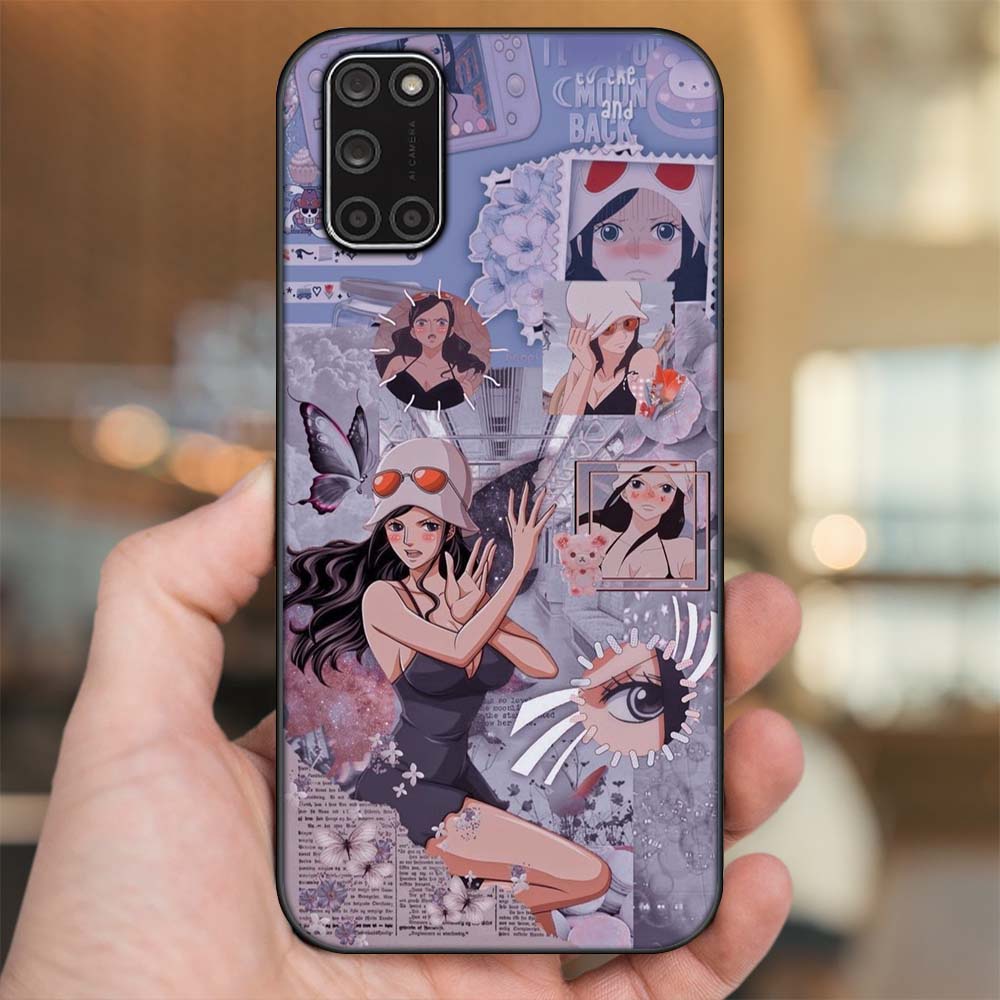 Ốp lưng Oppo A52, A92 viền đen in hình Nico Robin One Piece Đảo Hải Tặc