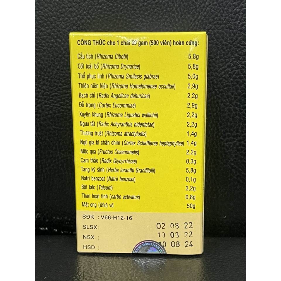 Thần Kinh Tọa Thống Hoàn Linh Trung 50 Gram Đau Nhức Xương Khớp