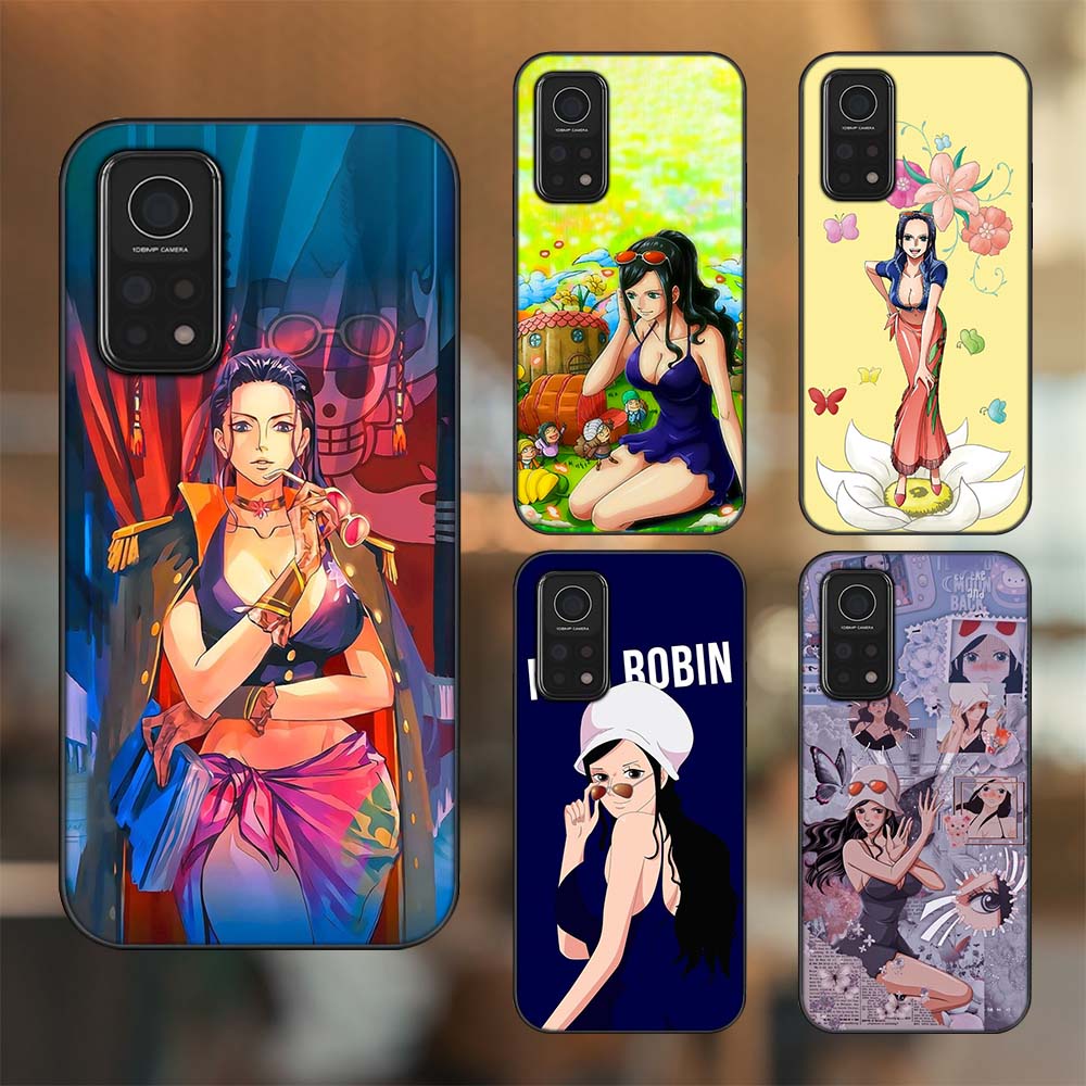Ốp lưng Xiaomi Mi 10T Pro 5G viền đen in hình Nico Robin One Piece Đảo Hải Tặc