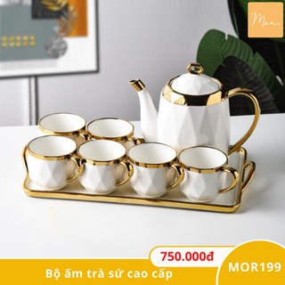 Bộ ấm trà sứ cao cấp - MOR199