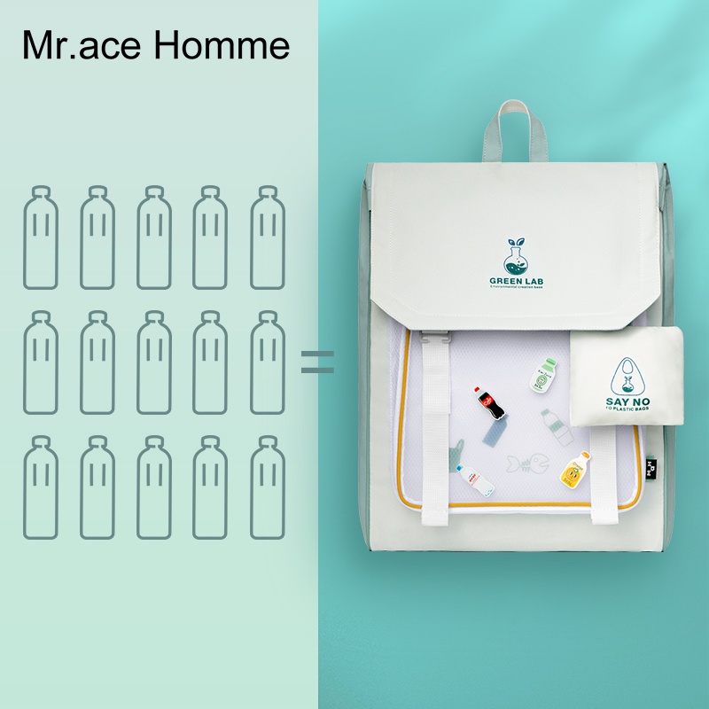 Mr. ace Homme EP Series Niche Ba Lô Đi Học Đựng Máy Tính Sức Chứa Lớn Phong Cách Ins Cho Nữ Sinh