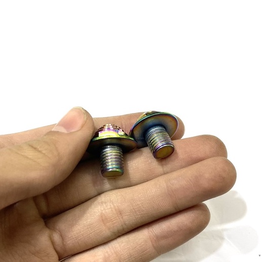 Ốc Chân Gương Titan 7 Màu Gắn Lỗ Chân Gương Gắn Cho Wave.Dream Các Dòng Xe HonDa