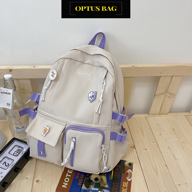 Balo nữ nam balo đi học nhiều ngăn, đẹp đi chơi đựng laptop phong cách ulzzang unisex ULZ010