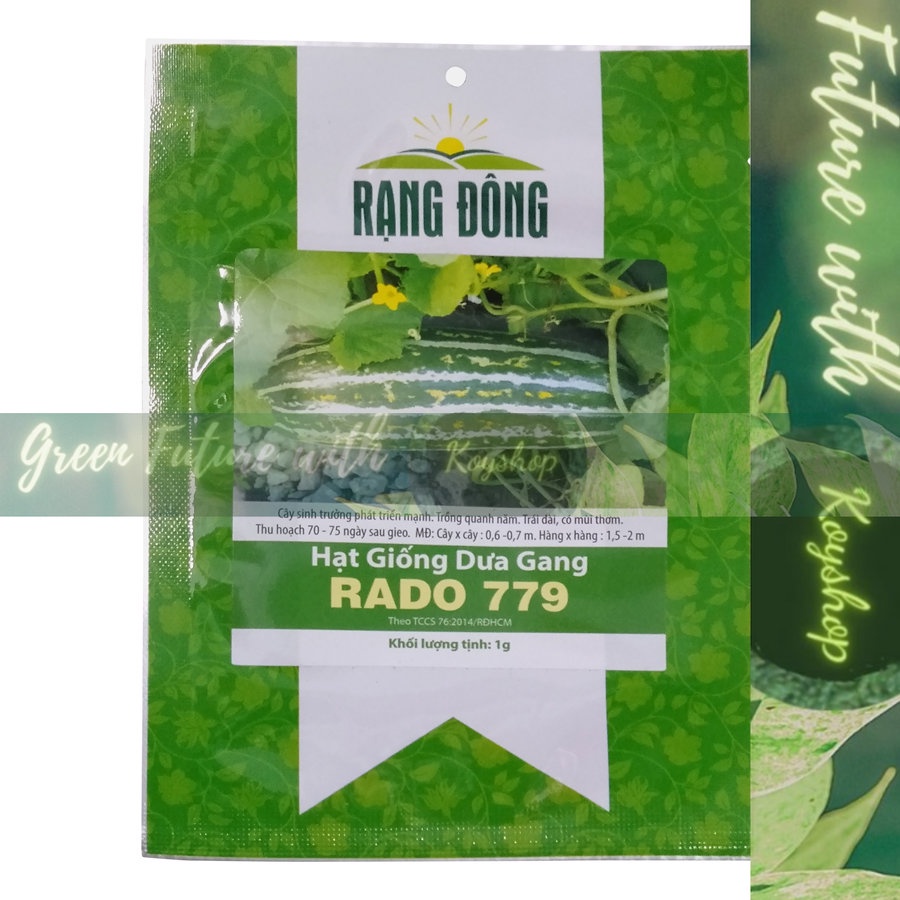 Hạt Giống Dưa Gang Truyền Thống trái dài, dẽo, rất thơm dễ trồng, sai quả 1g -- Rado Seeds X 2 gói - Giá sỉ tốt hơn !