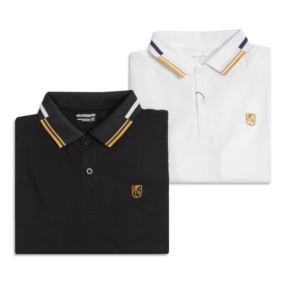 Áo thun có cổ Polo FED Mandinni chất liệu thun cotton dệt chéo thoáng mát, thấm hút mồ hôi