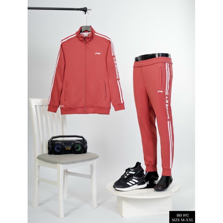 Đồ thể thao nam mùa đông dài tay LI-NING nỉ hàng hiệu cao cấp  Hàng loại 1 Bộ nam thu đông mặc nhà dày dặn bền đẹp