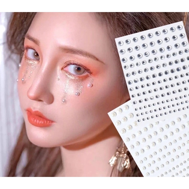 Miếng ngọc/đá dán tóc/mặt