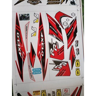 Tem rời axelo RR xe đen đỏ