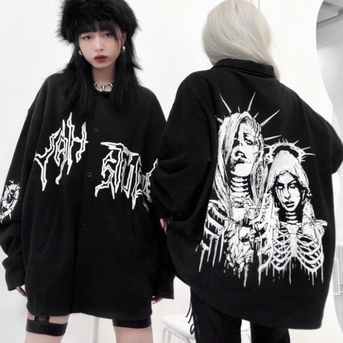 Áo Khoác Cardigan VAH STUDIO DEATH Áo nỉ cardigan vah.studio chất nỉ cua cao cấp