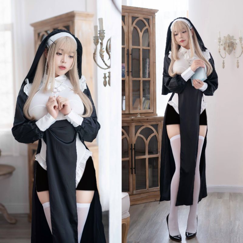 Trang phục váy tu nữ gợi cảm cosplay siêu hot | BigBuy360 - bigbuy360.vn