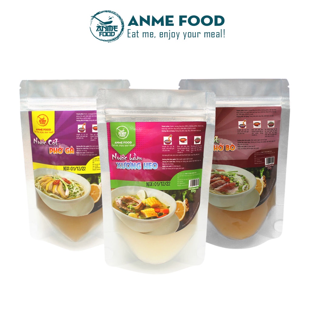 Nước Cốt Phở ANME FOOD Gia Vị Nấu Phở Gà Phở Bò Hầm Xương Thơm Ngon Chuẩn