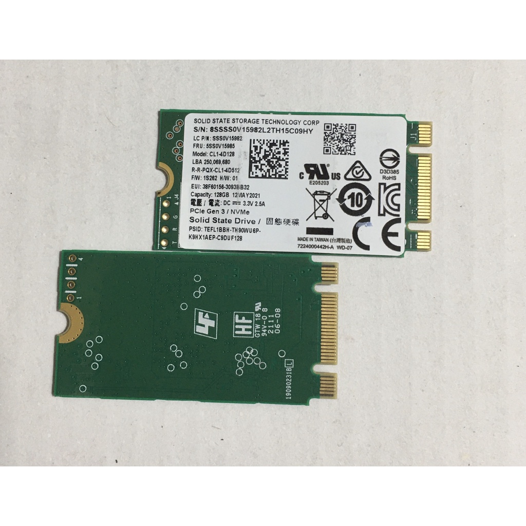 SSD Nvme 128G chuẩn 2230 / 2242 Hãng Hynix SSSTC hàng cực chuẩn tháo máy nguyên zin - BH 12 Tháng