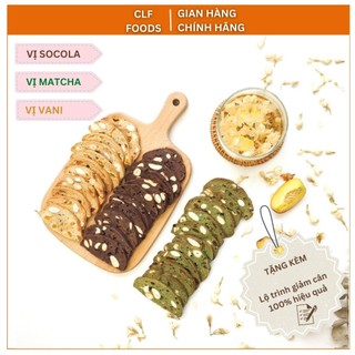 Bánh Biscotti ăn kiêng nguyên cám siêu hạt mix 3 vị Bánh ngũ cốc ăn kiêng hỗ trợ giảm cân eat clean bổ sung dinh dưỡng