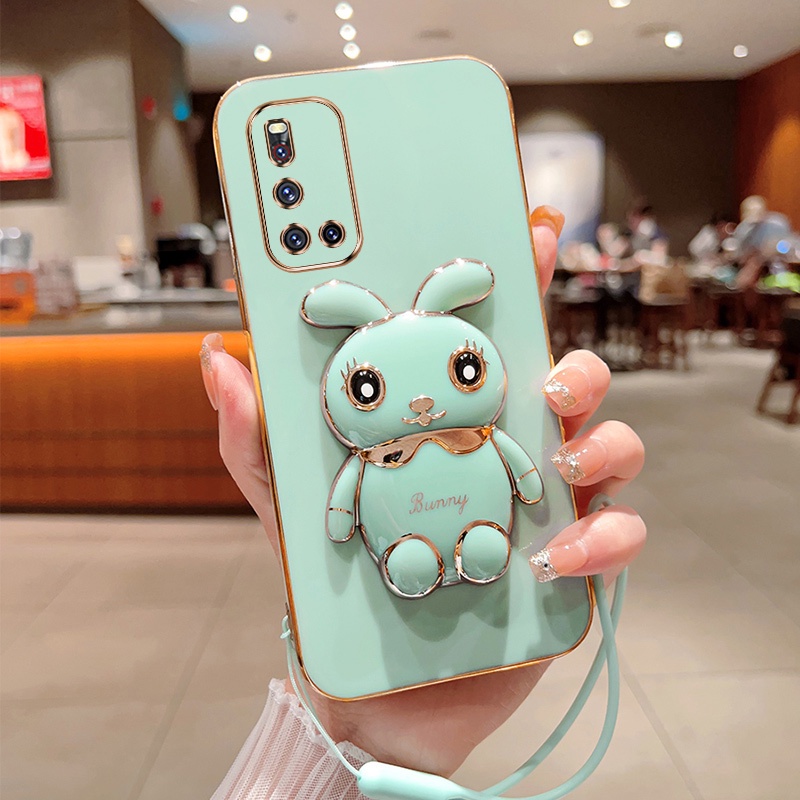 Ốp Lưng Hình Con Thỏ Có Dây Cho Vivo V15 V17 V19 V15 Pro V19 NEO