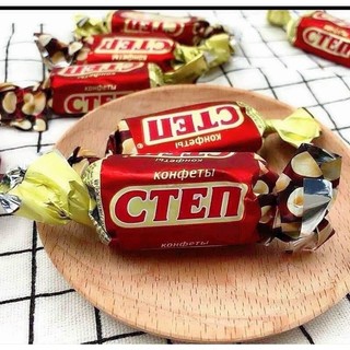 Kẹo socola step nhân hạnh nhân của Nga Gói 500g date 7/24