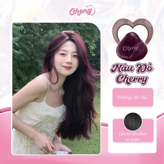 Thuốc Nhuộm Tóc Màu NÂU ĐỎ CHERRY Không Tẩy | Chenglovehair, Chenglovehairs