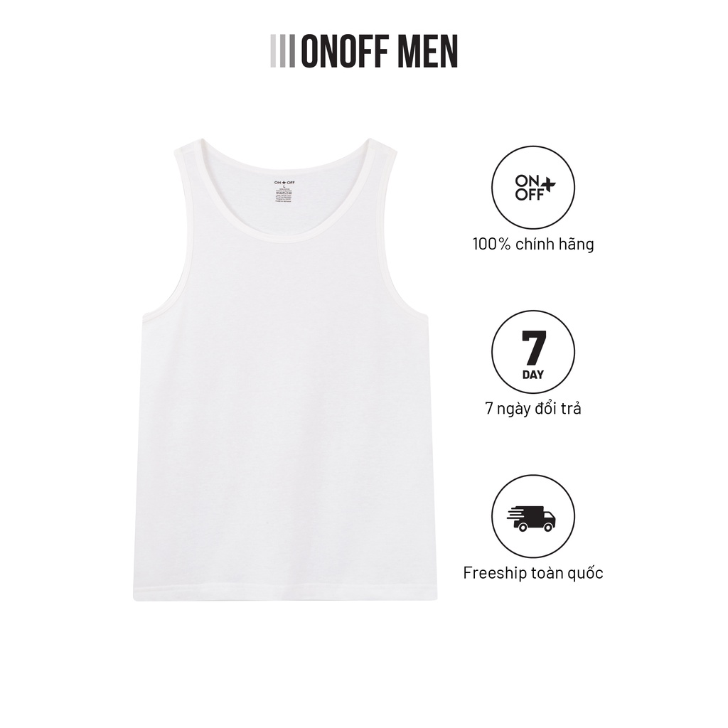 Áo ba lỗ nam cotton chất lượng cao ONOFF 18IA22A021