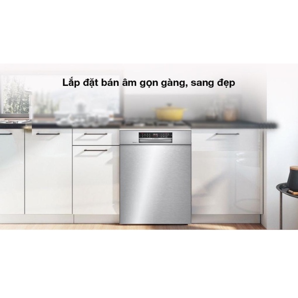 Máy Rửa Chén Bát Bán Âm 14 Bộ BOSCH HMH.SMU6ECS57E - Hàng Chính Hãng