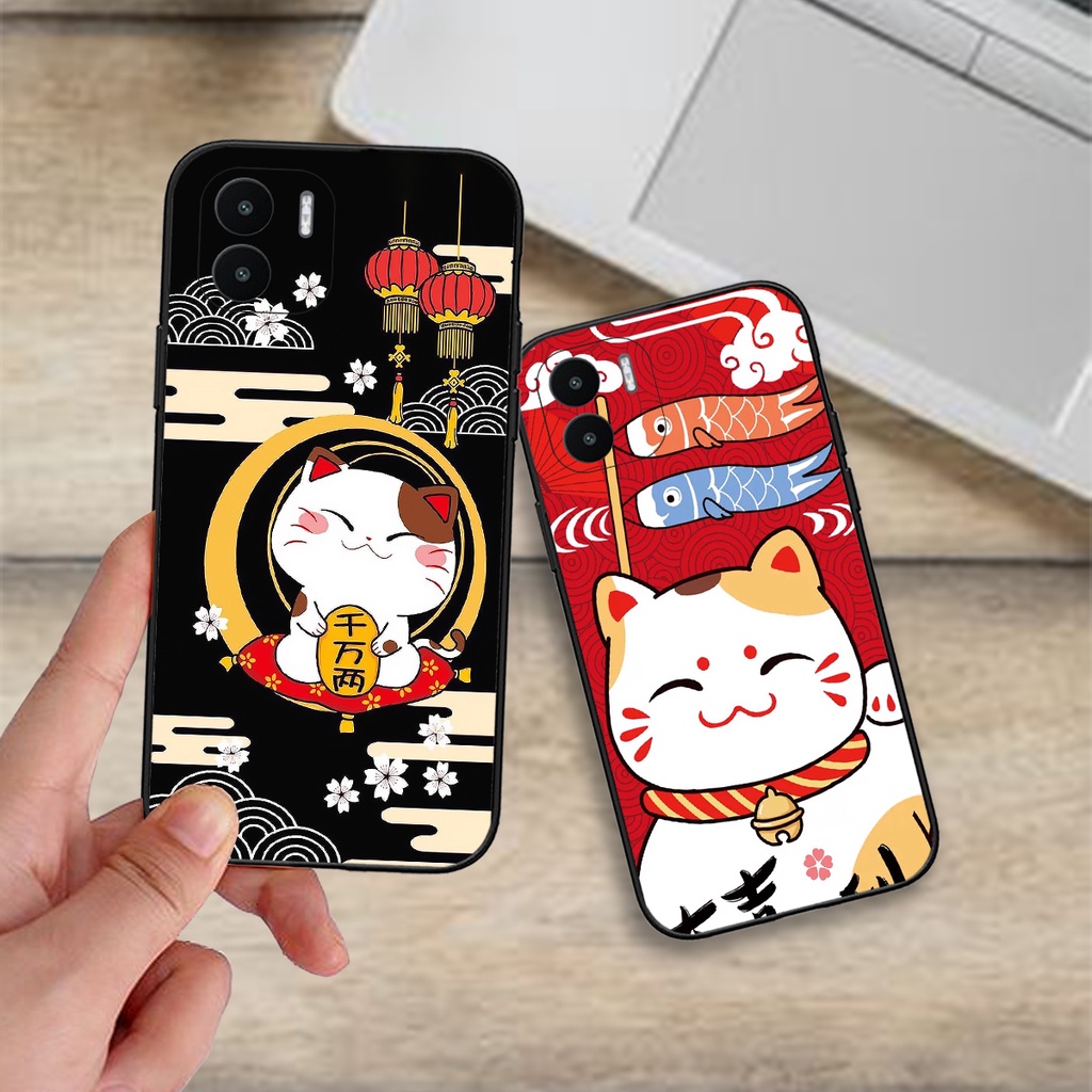 Ốp lưng Xiaomi Redmi A1 / A1 Plus in hình Mèo Thần Tài may mắn mẫu mới Tết này