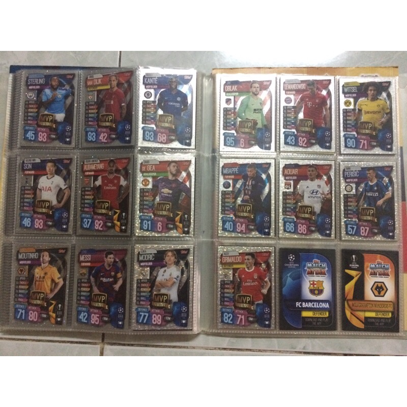 Set thẻ cầu thủ match attax 19/20