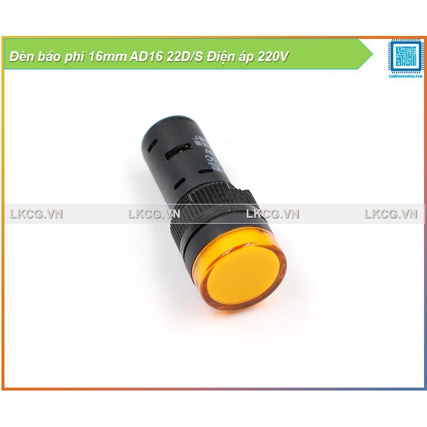 Đèn báo phi 16mm AD16 22D/S Điện áp 220V